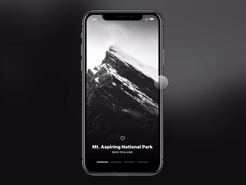Swipe interaction prototype